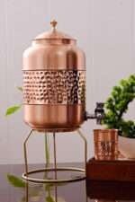PURE COPPER WATER TANKI, WATER 5000 ML WATER POT