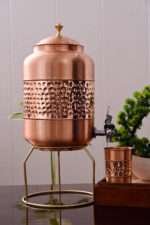 PURE COPPER WATER TANKI, WATER 5000 ML WATER POT