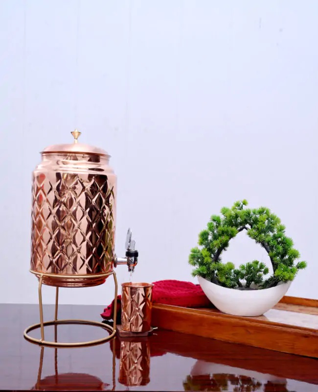 COPPER WATER TANKI. PURE COPPER 5 LTR TANKI