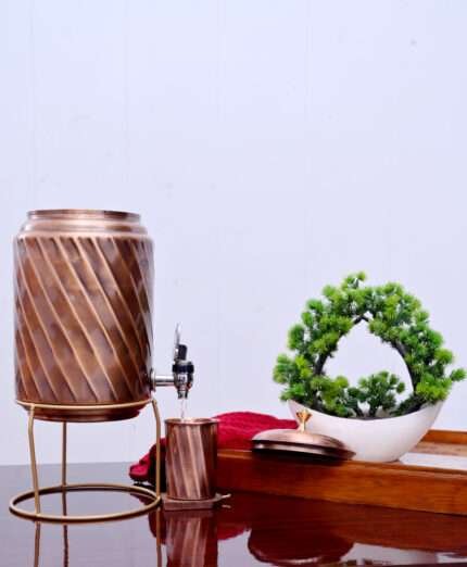 COPPER WATER TANKI. PURE COPPER 5 LTR TANKI