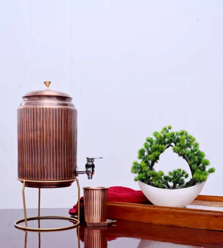 COPPER WATER TANKI. PURE COPPER 5 LTR TANKI
